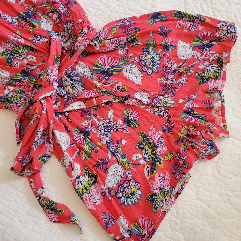 Floral Ruffle Romper - Picture 2 of 4